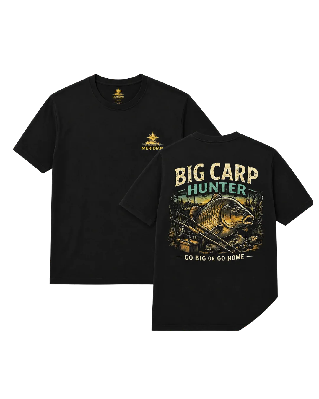f Tshirt Advert Big Carp Hunter T Shirt - Image 1